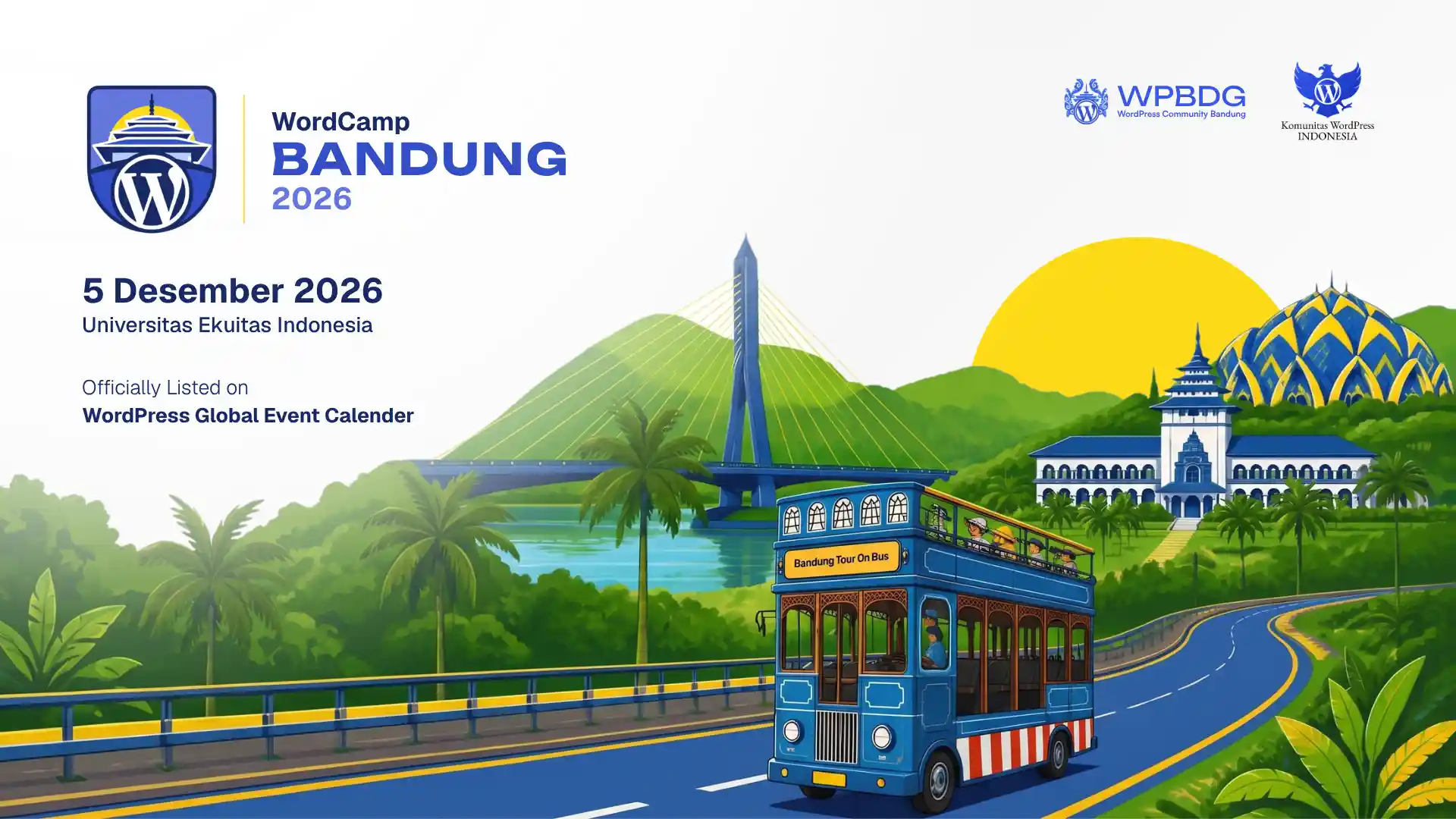 WordCamp Bandung 2026 Officially Listed on WordPress Global Event Calendar